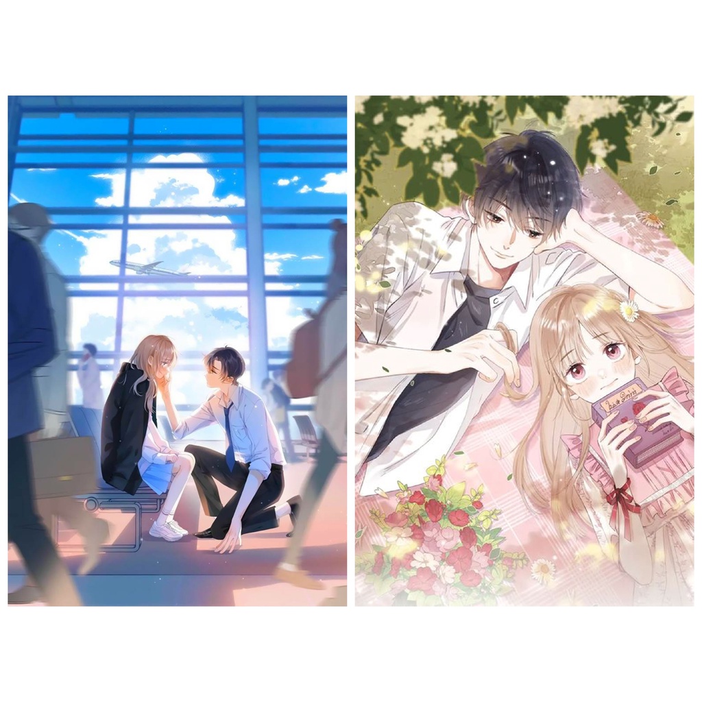 Poster in hình VỤNG TRỘM KHÔNG THỂ GIẤU manhua anime chibi treo tường xinh xắn