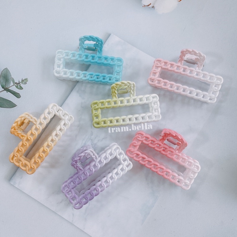 Kẹp tóc loang nhiều màu kiểu hàn quốc