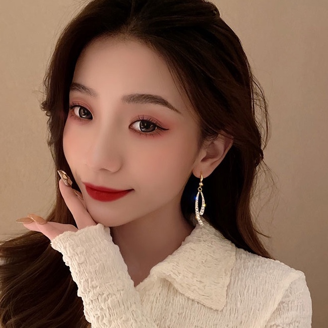 Bông Tai Mạ Bạc 925 Hình Đuôi Cá Phong Cách Hàn Quốc Thời Trang 2022