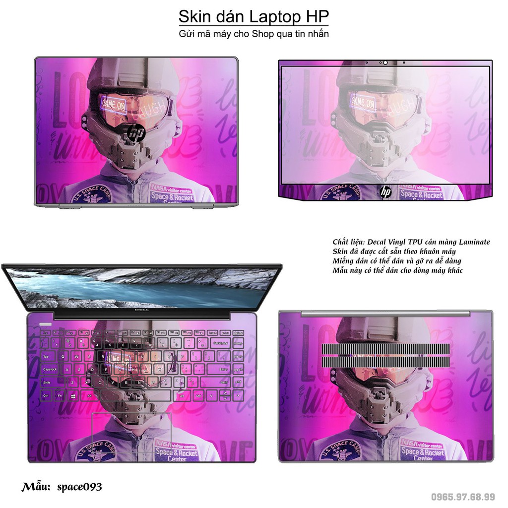 Skin dán Laptop HP in hình không gian _nhiều mẫu 16 (inbox mã máy cho Shop)