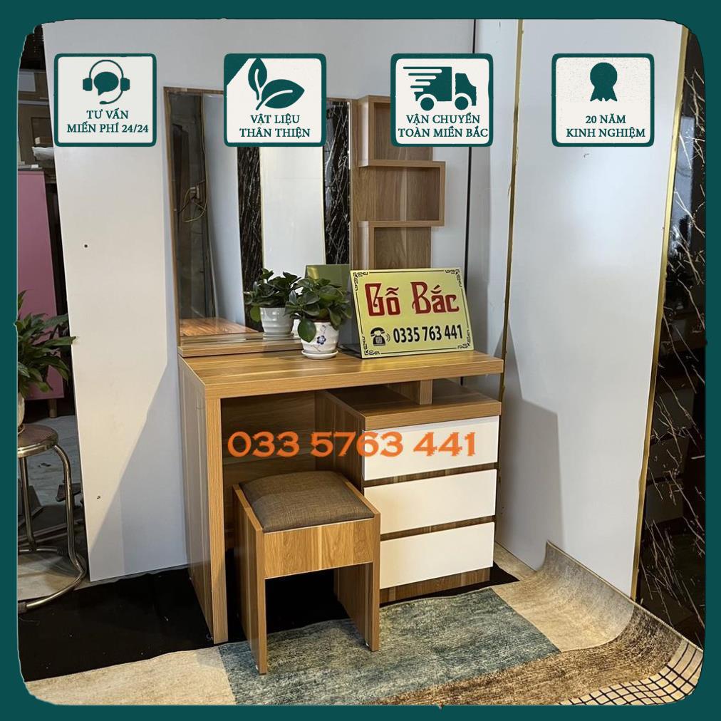 Bàn trang điểm đẹp gỗ công nghiệp ảnh thật kèm video tự chụp