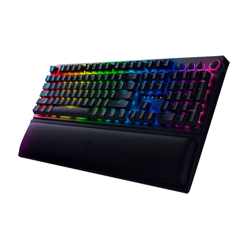 Bàn phím cơ RAZER BlackWidow V3 Pro Mechanical US Layout Green Switch (RZ03-03540100-R3M1) - Hàng chính hãng