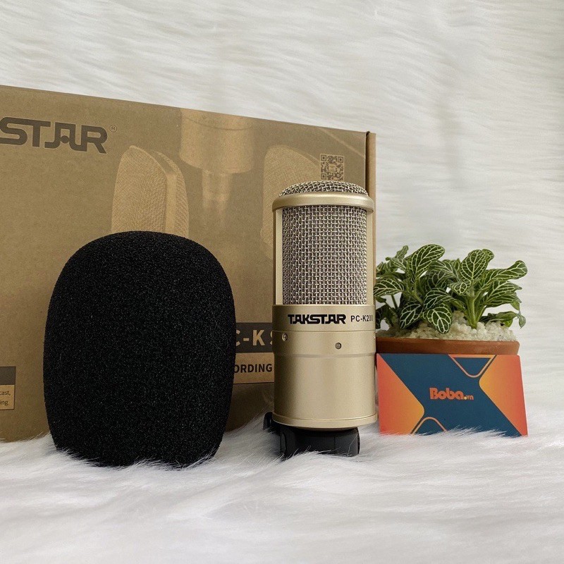 Combo thiết bị hát karaoke livestream Micro Takstar PC-K200 kết hợp Sound card XOX K10 2020 | Hát live cực hay