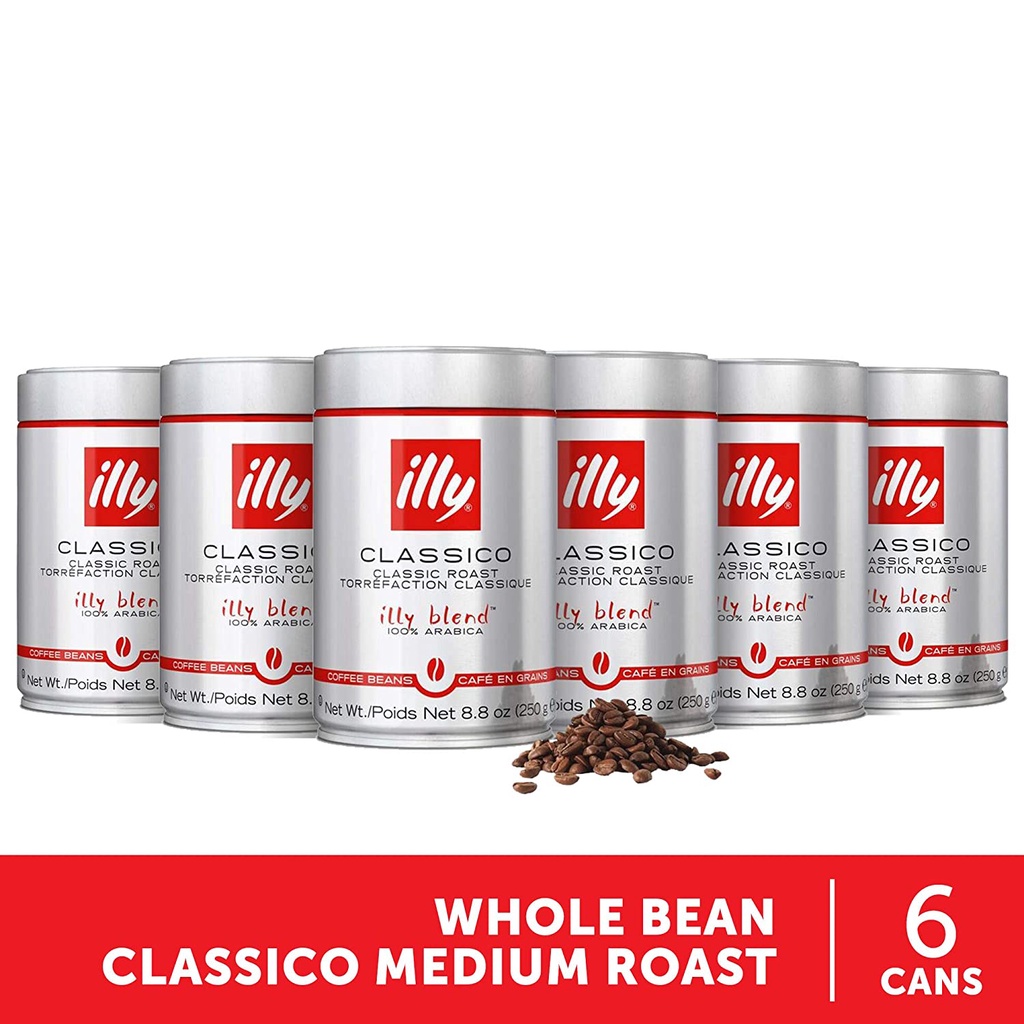 CÀ PHÊ HẠT ĐÃ RANG ILLY CLASSICO, INTENSO ROAST – 250G