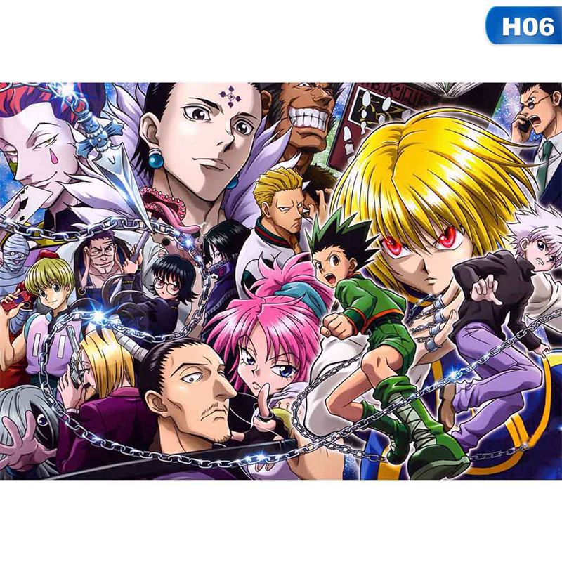 Poster Treo Tường Trang Trí In Hình Anime Hunter X Hunter