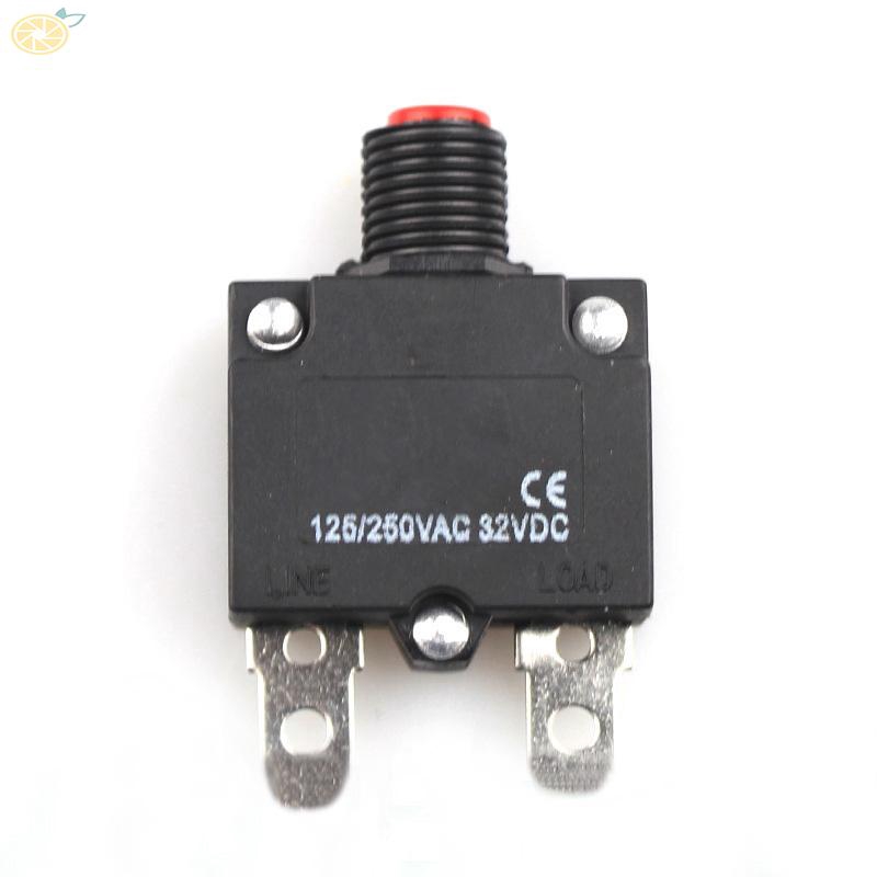 Thiết bị ngắt mạch khi quá tải AC 125/250V bảo vệ công tắc nhiệt 7A-25A tiện dụng