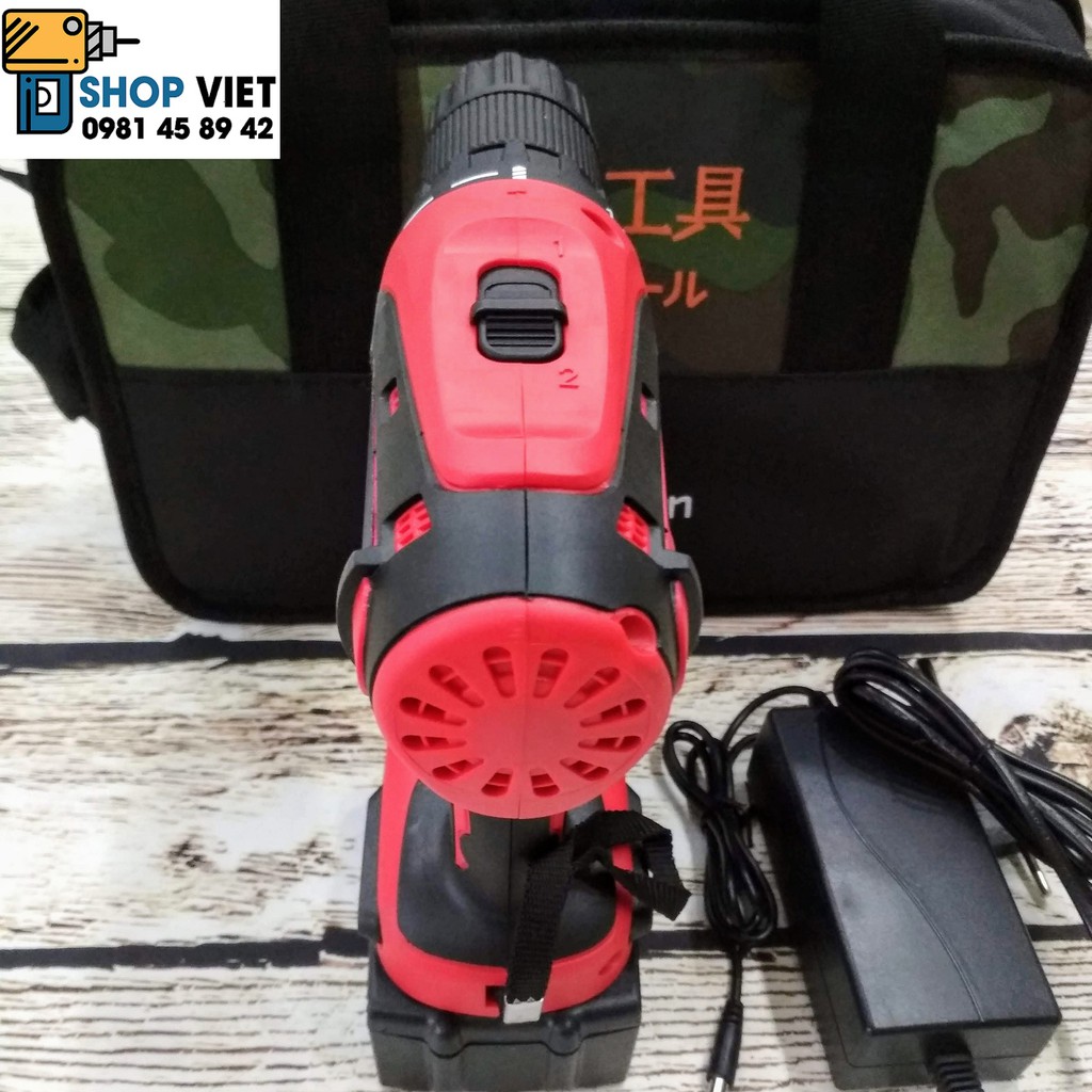 SV Bộ máy khoan 18V Liion Cordless 2 chức năng cao cấp