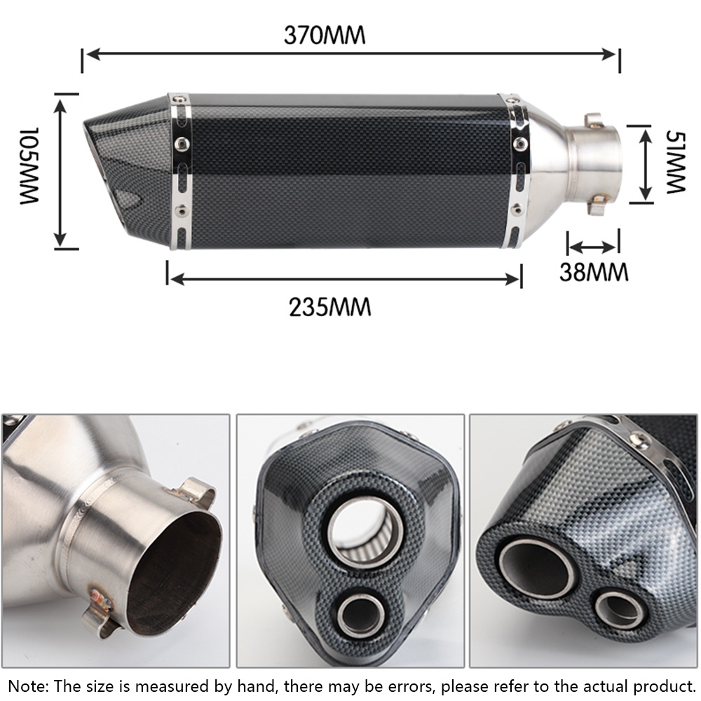 Lon Pô Akrapovic Lục Giác Bạc Và Full Carbon và titan 7 màu Đủ phụ kiện + Tiêu Pô