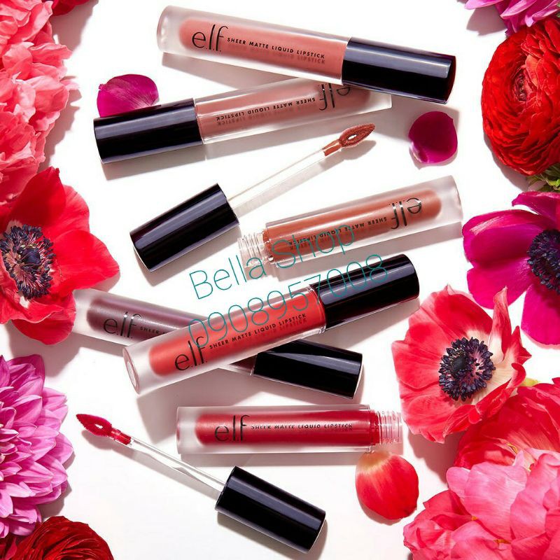 Son Elf Sheer Matte Liquid Lipstick màu BRIGHT POPPY. | BigBuy360 - bigbuy360.vn