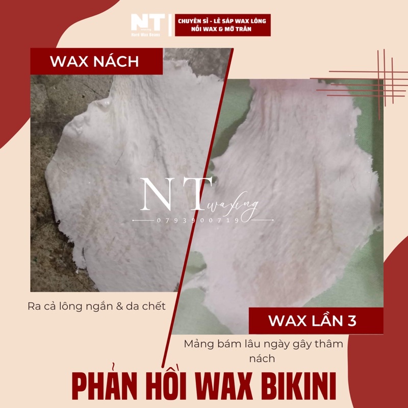 Combo triệt lông CÓ NỒI NẤU sáp wax lông KÈM 100G SÁP WAX và 30ML MỠ TRĂN, wax lông tay, chân, nách, bikini