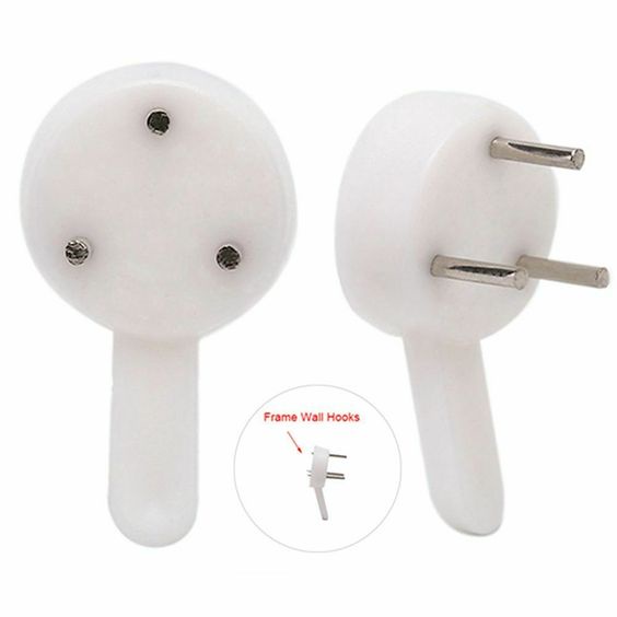 Móc treo ảnh gắn tường, móc treo ảnh cưới ôm sát tường decor rất đẹp, không cần khoan đục