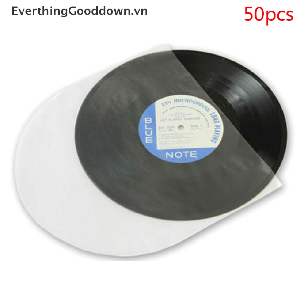 Everthinggooddown 50 Túi vinyl Đựng Bảo Vệ Đĩa cd vinyl lp