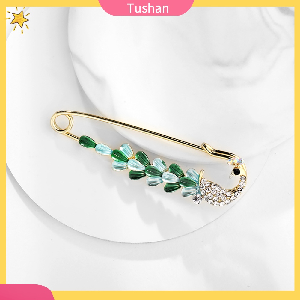 Ghim Cài Áo Hình Kim Băng Đính Đá Nhân Tạo Thời Trang Cho Nữ