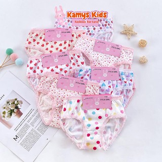 Quần chíp cotton cho bé gái từ 2-12 tuổi KAMYS KIDS