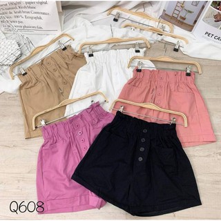 quần short kaki nút lưng thun