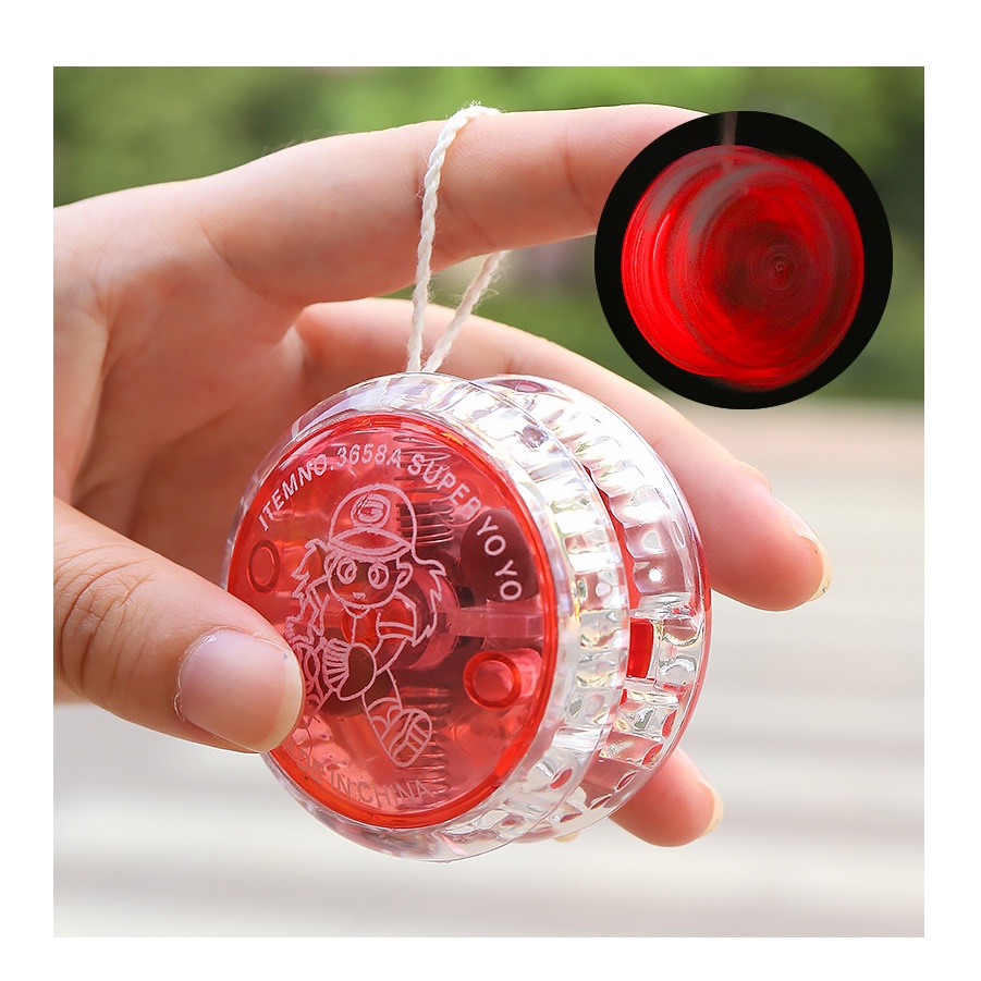 Đồ chơi Con quay YOYO có đèn led phát sáng Có Hình Siêu Anh Hùng cho bé YO SUVADO