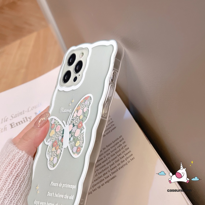 Ốp Điện Thoại Tpu Mềm Chống Sốc Họa Tiết Bướm Thời Trang Cho iPhone 7plus 13 11 12 pro Max 6 6s 7 8 plus X XR XS Max