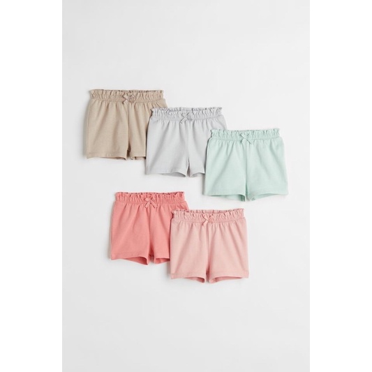 Set 5 quần đùi bé trai bé gái HM auth