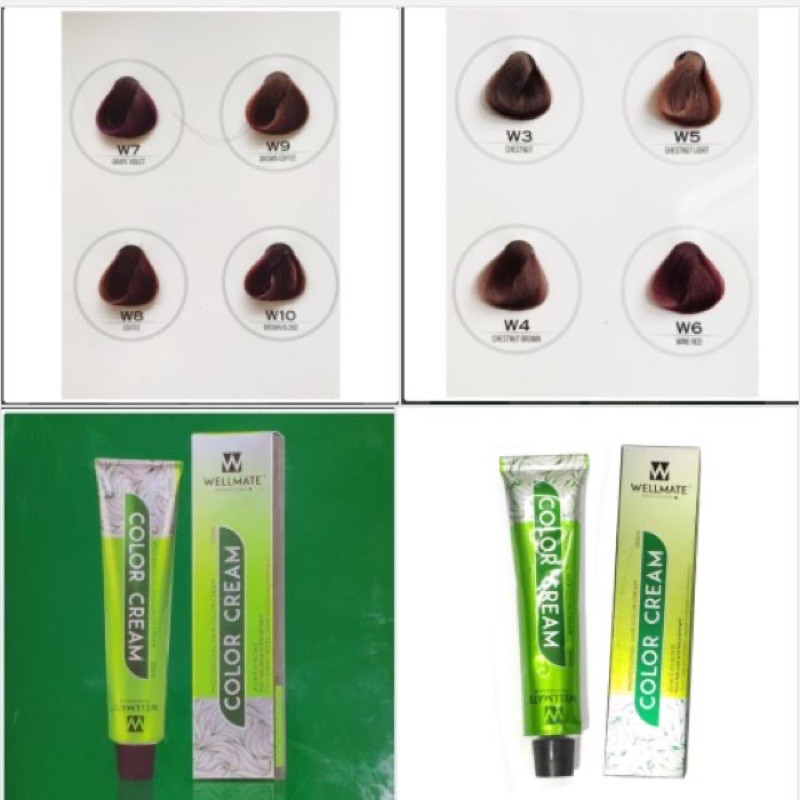 Nhuộm phủ bạc wellmate màu nâu