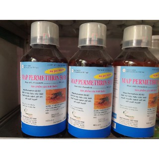 Thuốc diệt muỗi truyền bệnh sốt xuất huyết, sốt rét Map Permethrin 50EC