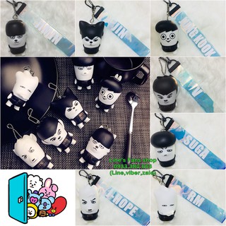Móc khóa BTS + strap holo_Mẫu mới (KM tặng Sticker & hình xăm BT21 BTS)