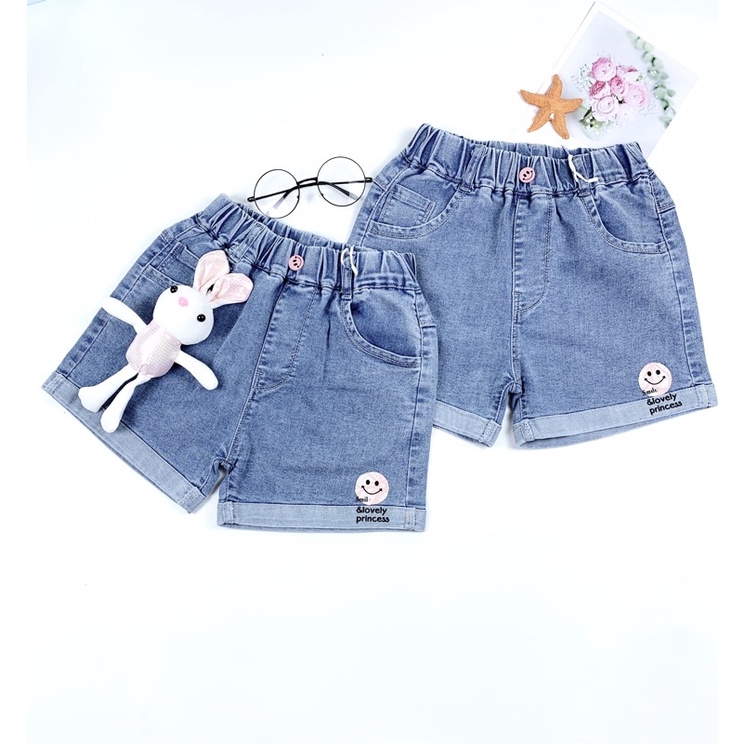 Quần short jean bé gái  quần co giãn mềm mại LUNASHOP M2236