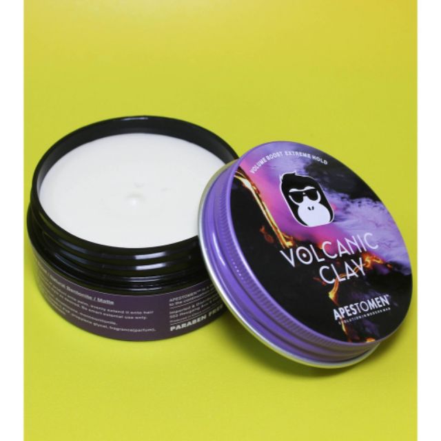 Sáp vuốt tóc Volcanic Clay 2018  + lược bán nguyệt