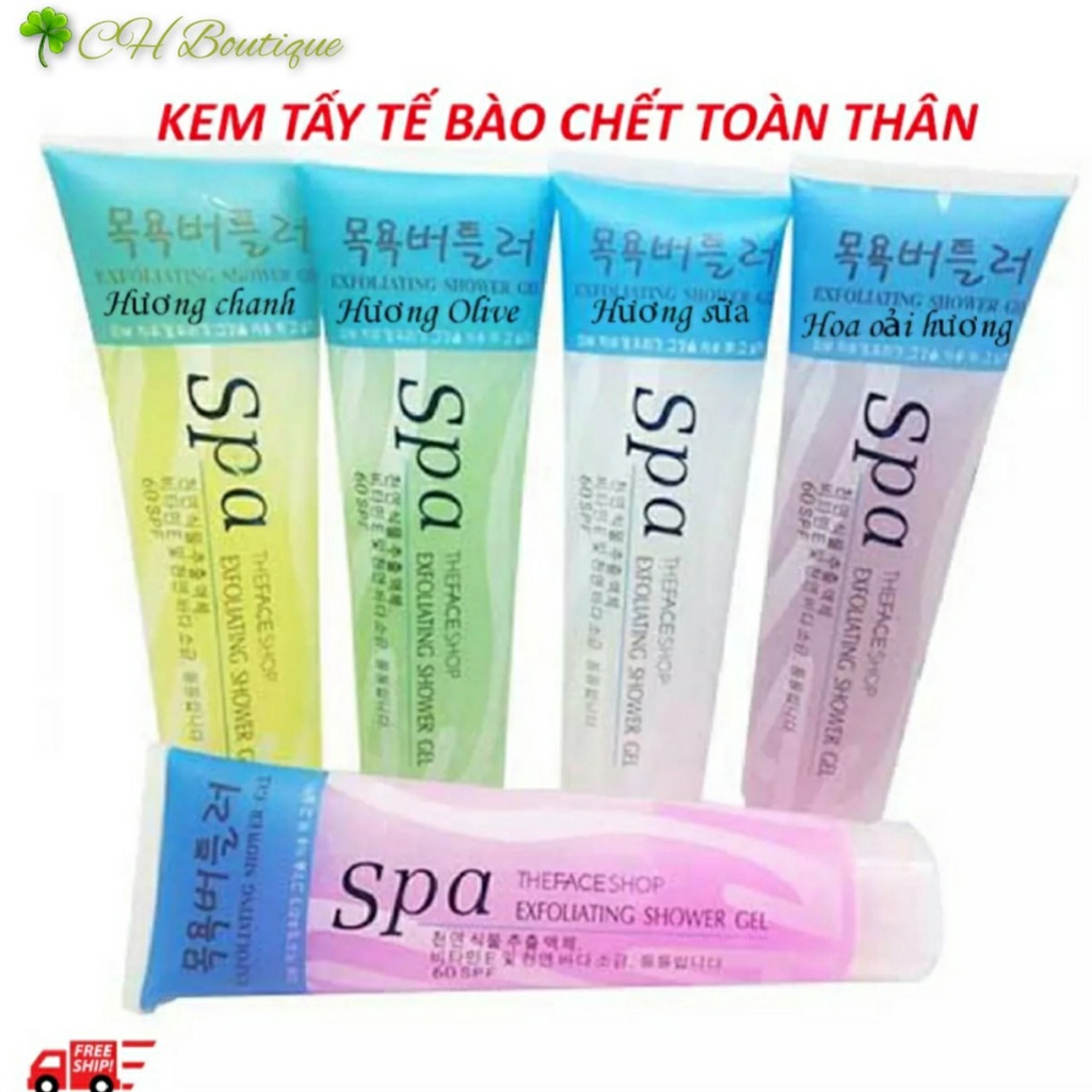 Gel Tẩy Tế Bào Chết Toàn Thân SPA - Dùng cho cả mặt Và Body