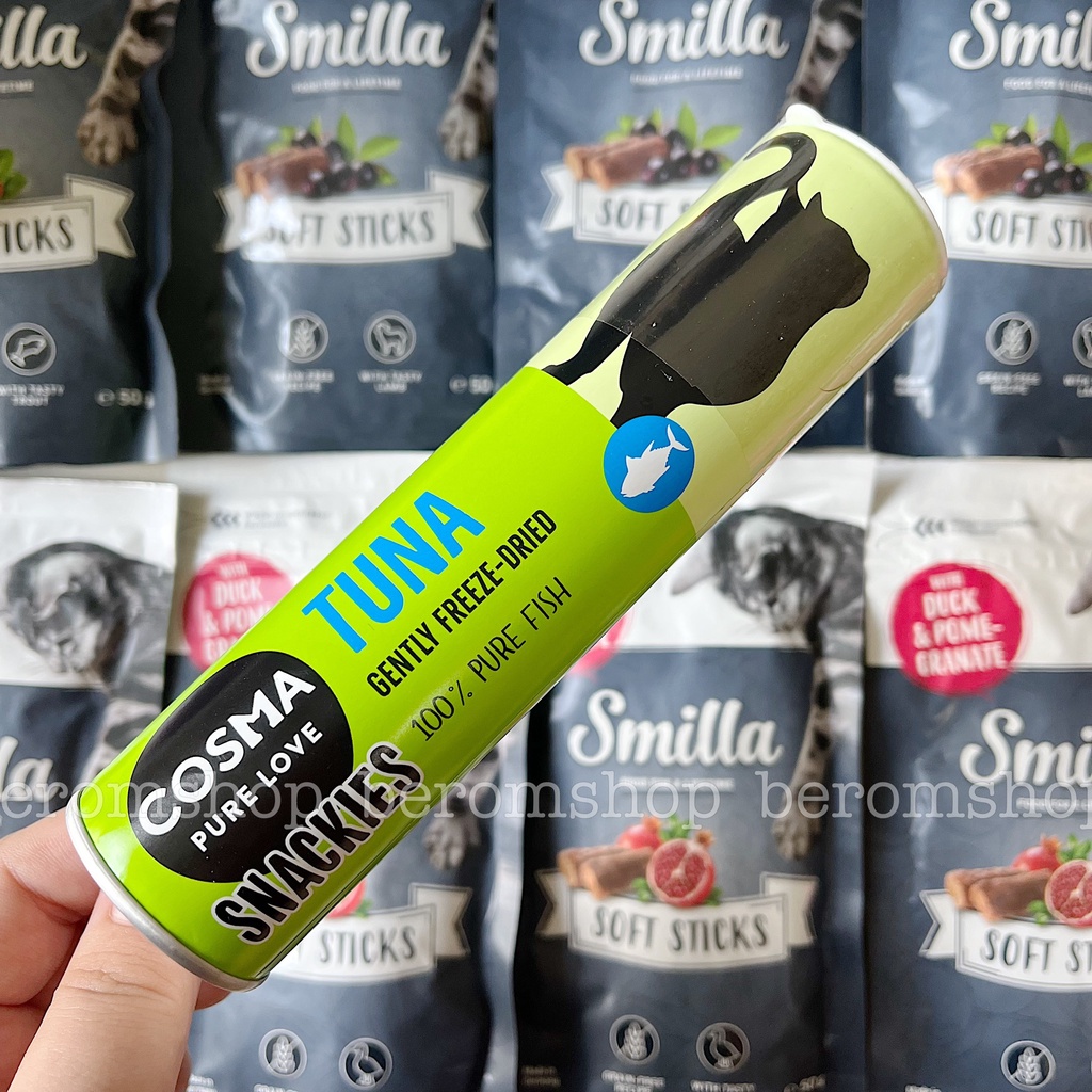 THỊT SẤY CHO MÈO COSMA 3 VỊ NHẬP ĐỨC GIÁ CỰC RẺ