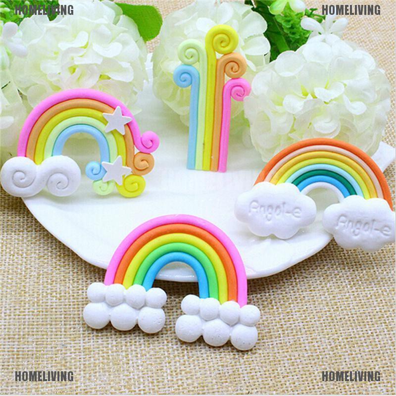 Bộ 4 Tượng Cầu Vồng Mini Trang Trí Tiểu Cảnh