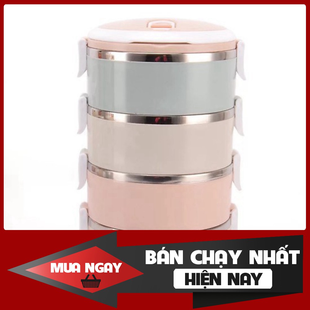 [FREESHIP] Hộp Cơm Giữ Nhiệt 4 Tầng Ruột Inox - Hàng chất lượng, cam kết giá tốt nhất miền nam