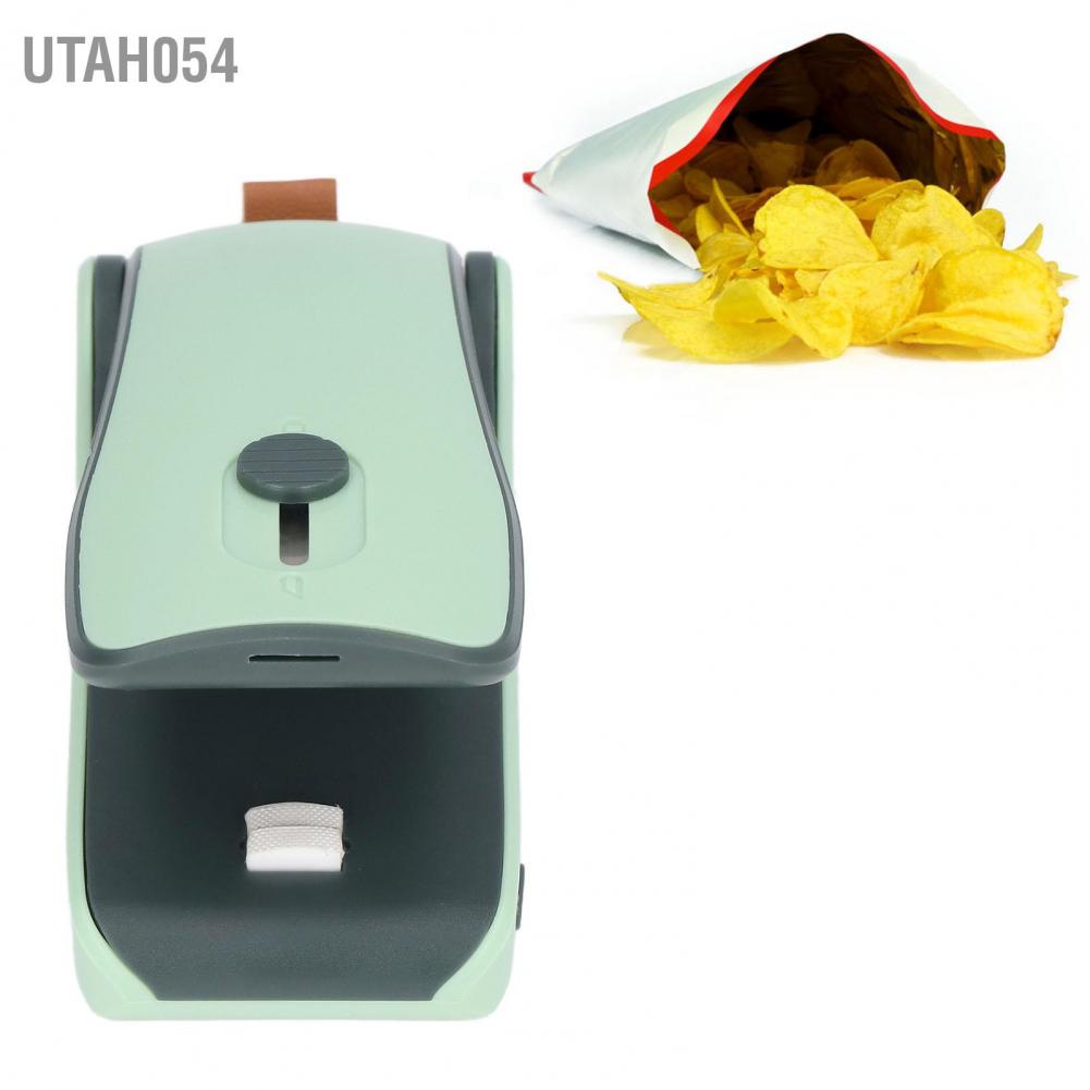 Utah054 Mini Food Sealer Small Handheld Bottom Magnetic Design USB Charging Quick Sealing Machine