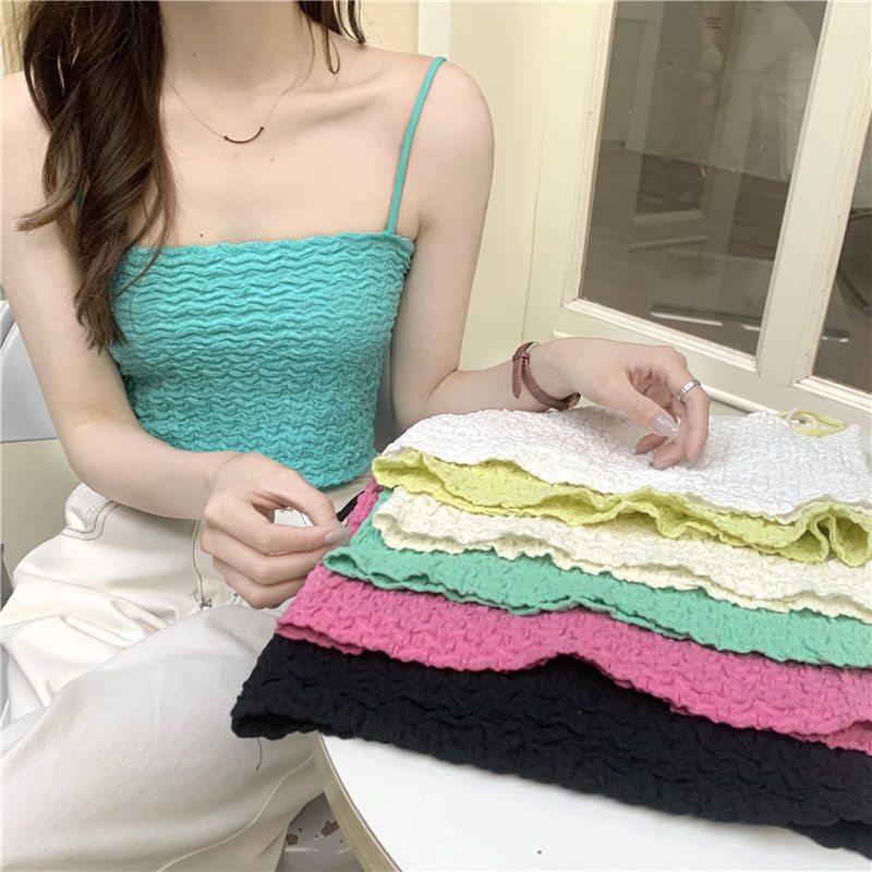 Áo Bra Nữ 2 Dây Xốp Nhún Phong Cách Trẻ Trung Cá Tính ms587