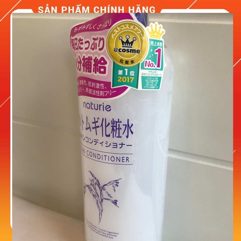 Nước Hoa Hồng Naturie Hatomugi 500ml 💞Chiết Xuất Từ Ý Dĩ cho da gặp vấn đề lỗ chân lông, mụn