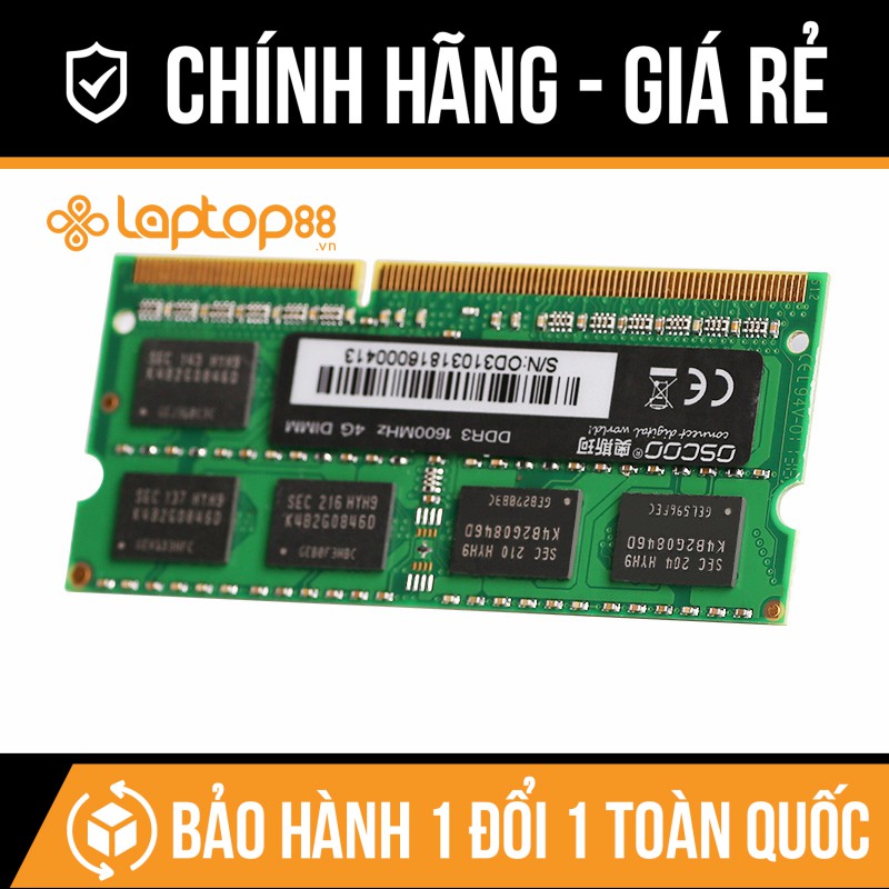 RAM Laptop DDR3 - Oscoo 1600Mhz - Bảo hành 36 tháng - Chính hãng phân phối | WebRaoVat - webraovat.net.vn