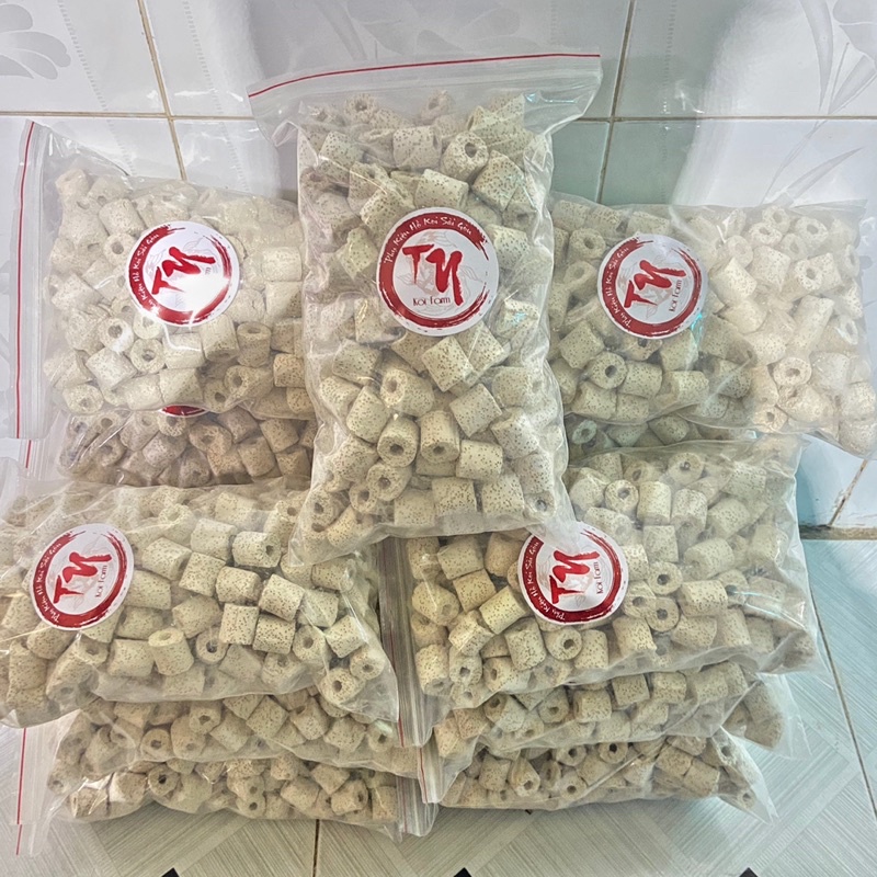 Sứ nhẫn trắng-Sứ lỗ lọc nước hồ cá-Vật liệu lọc