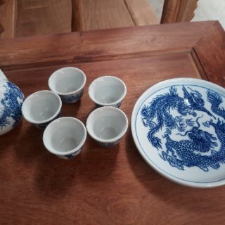 Bộ ấm chén thờ cúng Bát Tràng