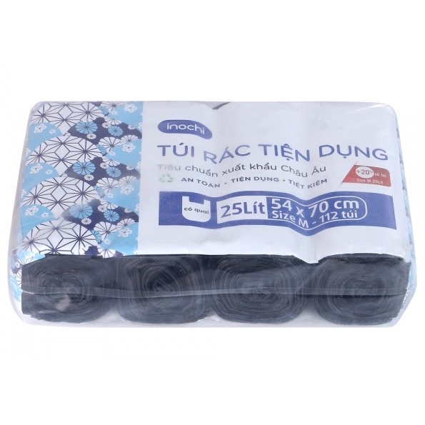 Túi đựng rác tự phân hủy Inochi Có Quai 10L 25L 50L