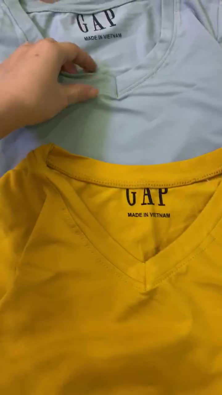 BÁN SỈ ÁO PHÔNG CUỘN G.A.P CỔ TIM CHO NỮ | BigBuy360 - bigbuy360.vn