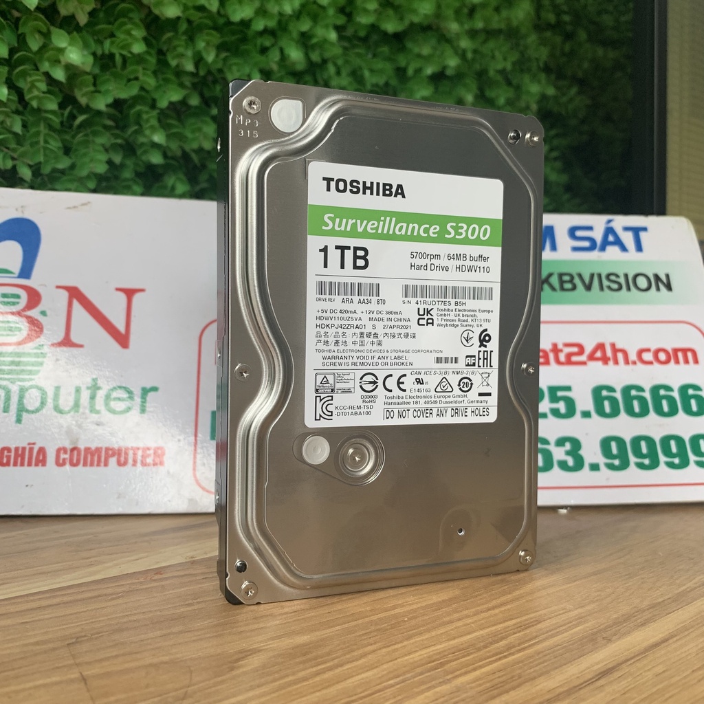 Ổ cứng chuyên dụng cho camera Tosiba 1tb Av bảo hành 36 tháng | BigBuy360 - bigbuy360.vn
