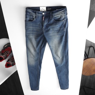 [VNXK] Quần Jeans nam D2 màu xanh rêu và xanh đậm form slimfit - Shop LASTORE