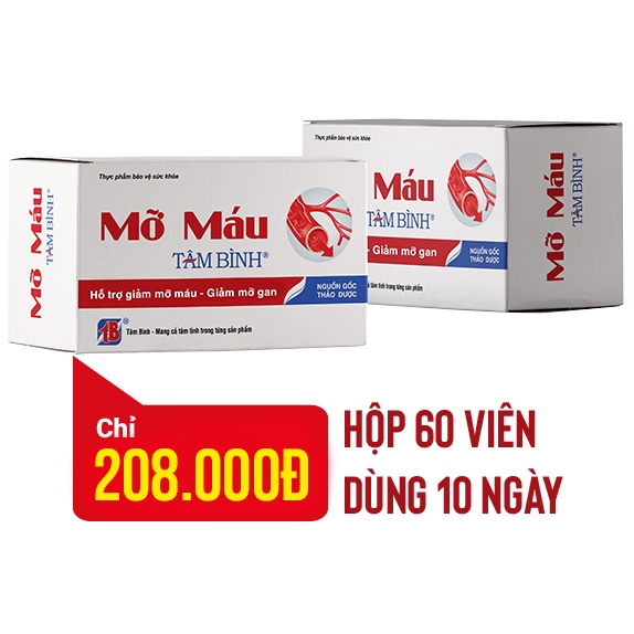 MỠ MÁU TÂM BÌNH- HỖ TRỢ GIẢM MỠ MÁU VÀ MỠ GAN