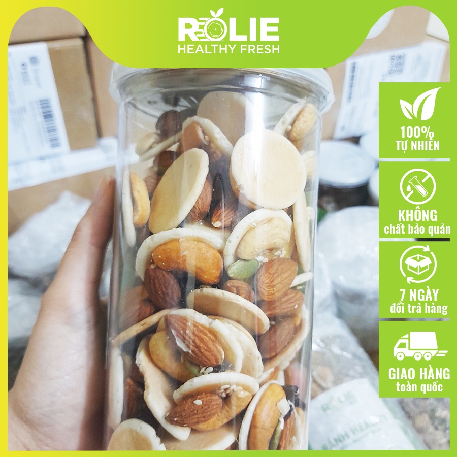 Bánh Đồng Tiền Mix Hạt 300G Rolie Healthy Fresh Thơm Ngon, An toàn, Tốt cho sức khỏe