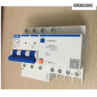 Attomat RCBO chint 3P+N 63A NXBLE-63