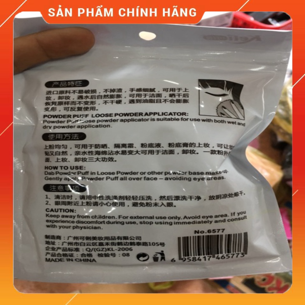 Bộ Bông 6 Miếng Makeup