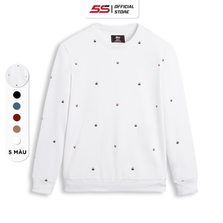 Áo Nỉ Nam 5S Cổ Tròn (2 màu) Vải Nỉ Cotton Mềm Mại, Không Bai Xù, Bền Màu, Co Giãn Tốt (ANI21007)