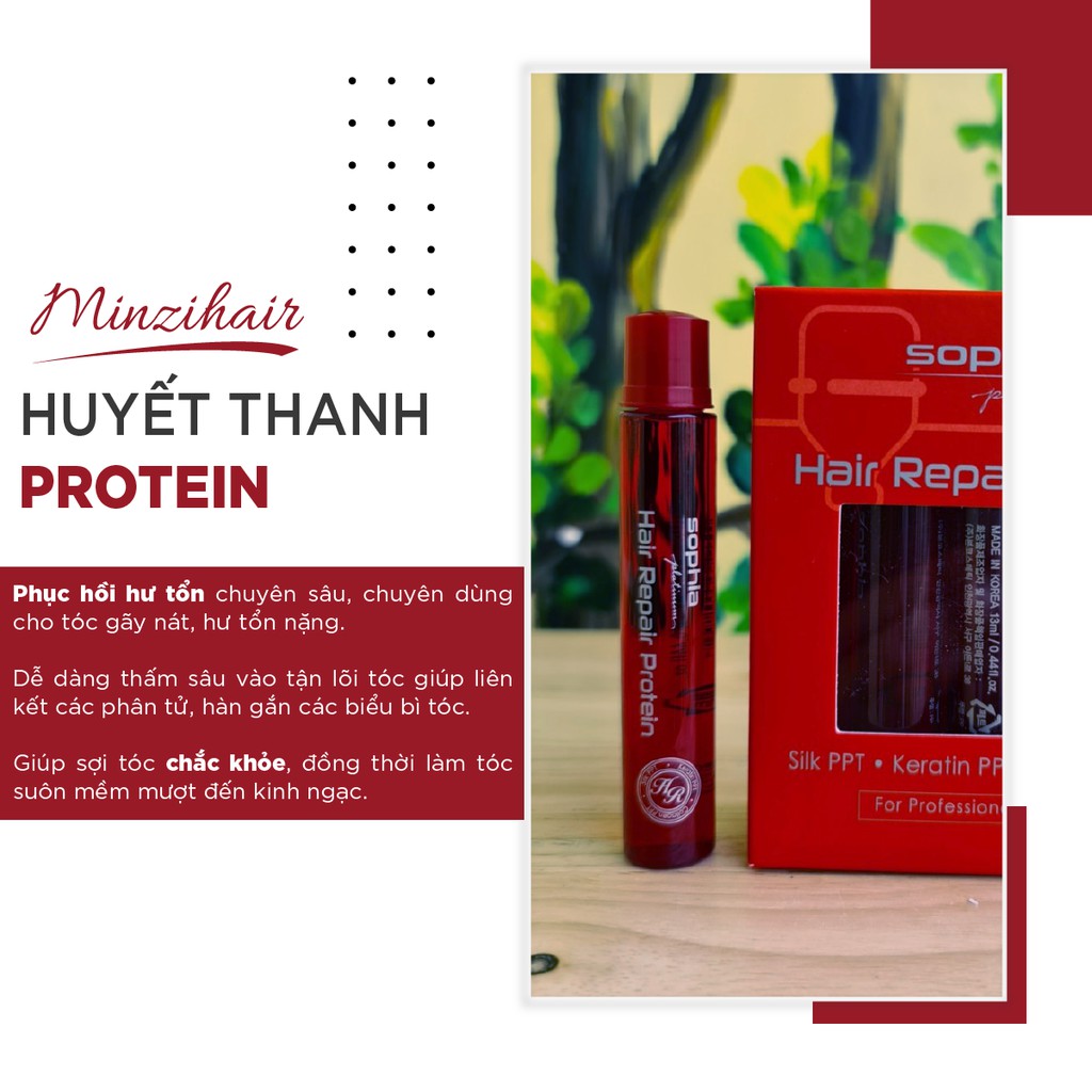 [CHÍNH HÃNG] Huyết Thanh Protein | Phục Hồi Tóc Hư Tổn Chuyên Sâu - Minzihair