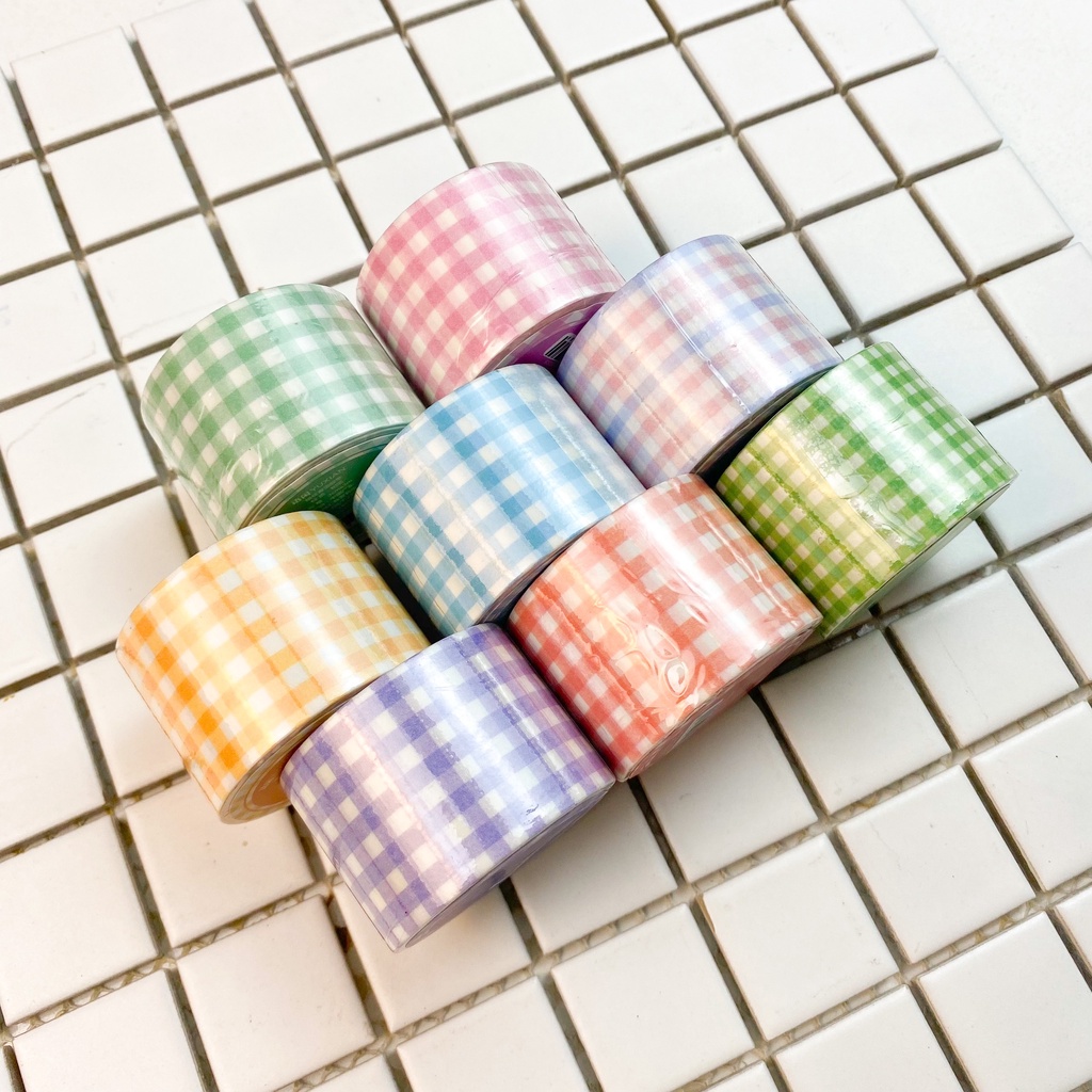 Băng Keo Washi Tape Caro Bản to 3cm cực đẹp - Hidari