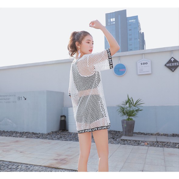 Bộ đồ bơi nữ kèm áo lưới cá tính | BigBuy360 - bigbuy360.vn