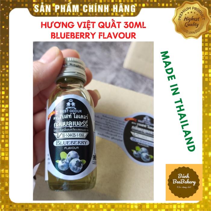 Hương mùi VIỆT QUẤT BLUEBERRY Best Odour Thái Lan - Chai 30ml